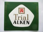 bieretiket Belgie 14-9 (4K) alken kronenbourg, Ophalen of Verzenden, Gebruikt, Overige typen, Overige merken