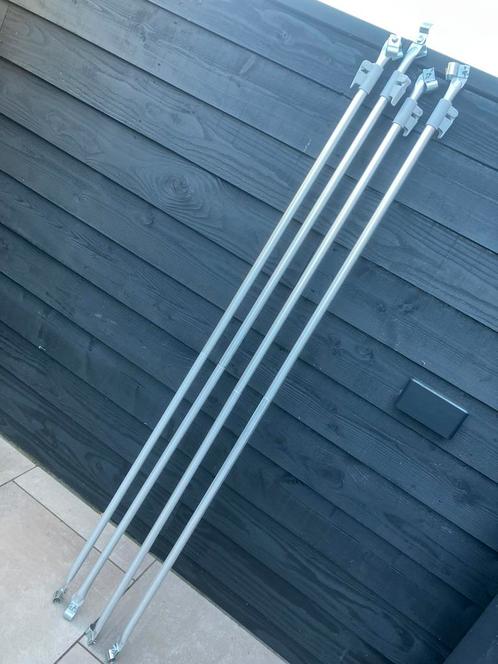 Verandastang aluminium 25 mm (4 stuks), Caravans en Kamperen, Caravan accessoires, Zo goed als nieuw, Ophalen