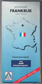 Pl1758 plattegrond / wegenkaart Frankrijk 1994 / 1995 ALDI, Gelezen, Frankrijk, Ophalen of Verzenden, Landkaart