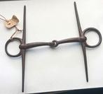 Antiek Paardenbit Gebroken Trens Handgemaakt Smeedijzer 1900, Antiek en Kunst, Ophalen of Verzenden