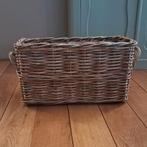 Rieten mand langwerpig, Huis en Inrichting, Woonaccessoires | Schalen en Manden, Ophalen, Mand, Zo goed als nieuw, Riet