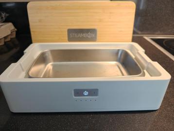 Steambox lunchbox + 3 extra bakjes – Zo goed als nieuw! beschikbaar voor biedingen