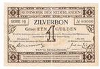 1 gulden zilverbon 1 mei 1916 UNC geperforeerd, Postzegels en Munten, Bankbiljetten | Nederland, Ophalen of Verzenden, 1 gulden