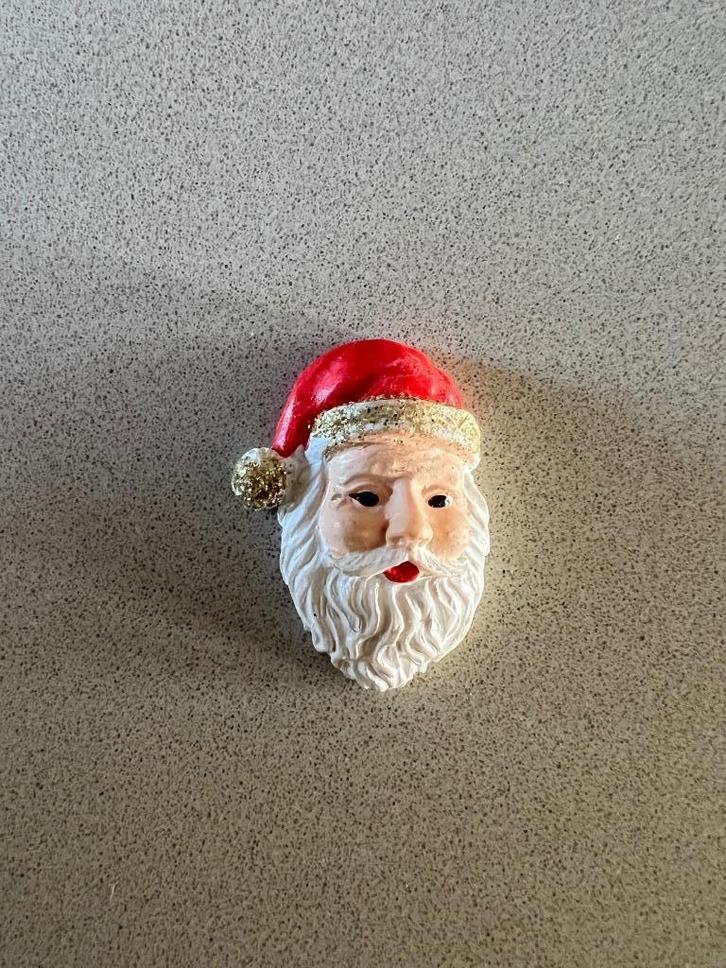 Hoofd Kerstman (medaillon) om op een achtergrond te plakken, Hobby en Vrije tijd, Knutselen, Zo goed als nieuw, Materiaal, Ophalen