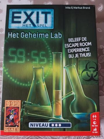 Ruilen: Exit - Het geheime lab (escape room spel voor thuis) beschikbaar voor biedingen