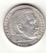 Duitsland-5 Reichsmark 1938 A - Paul van Hindenburg- KM 94, Zilver, Duitsland, Verzenden