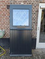 Hardhout deur voordeur/achterdeur met dubbelglas, Ophalen, 200 tot 215 cm, Glas, Buitendeur