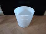 Mooie grote witte hoogglans plantenpot Ikea, Tuin en Terras, Bloempotten, Ophalen, Rond, Binnen, Zo goed als nieuw