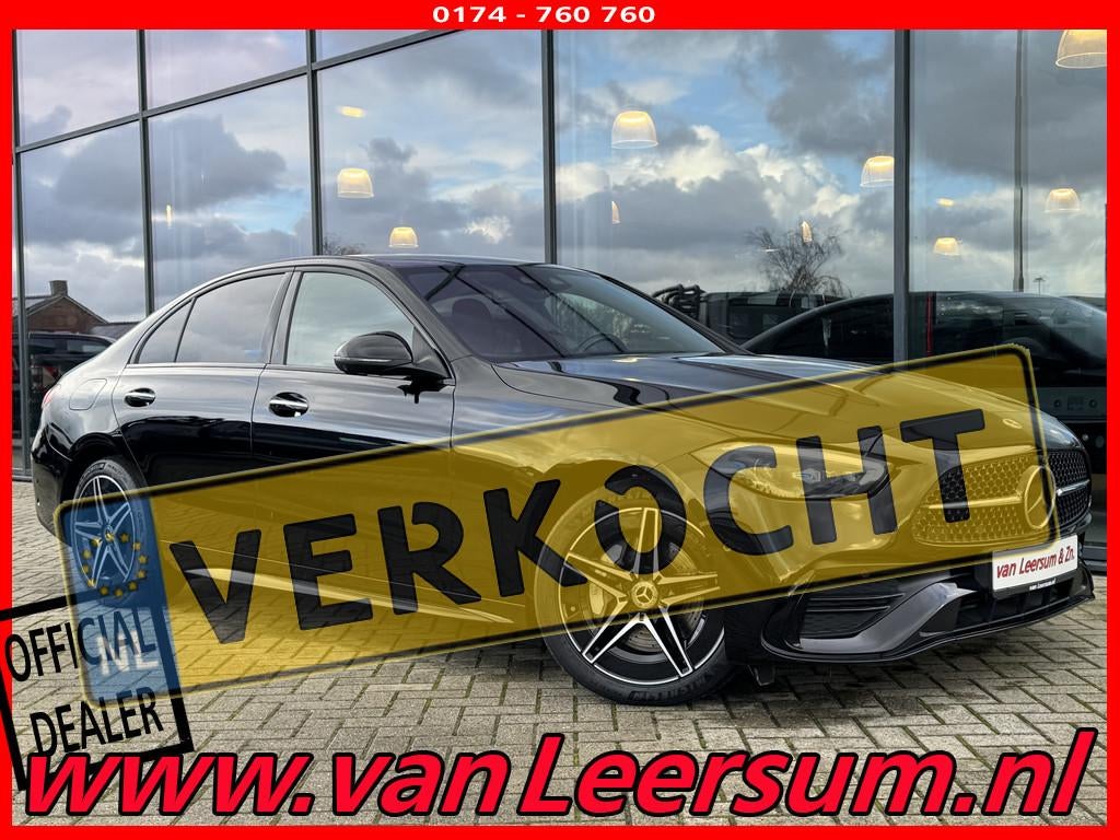 Mercedes-Benz C-Klasse 400 e 4MATIC AMG Line | Burmester 3D, Automaat, Zwart, 4 cilinders, Zwart