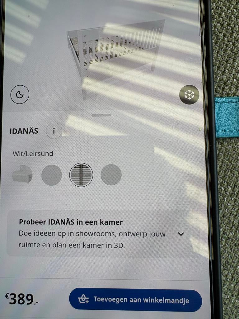 Nieuw IKEA IDANÄS 2-persoonsbed 140x200 met lattenbodems, Wit, 200 cm, Hout, Nieuw