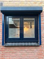 Hard houten kozijnen met dubbel glas, Ophalen, Gebruikt, 80 tot 120 cm, Gevelraam of Ruit