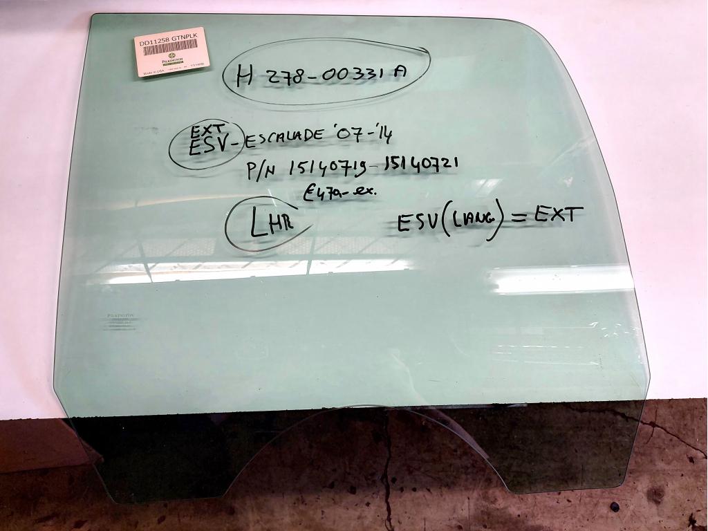 Cadillac Escalade ext/esv portierruit 2007-2014, Auto-onderdelen, Ruiten en Toebehoren, Amerikaanse onderdelen, Cadillac, Nieuw