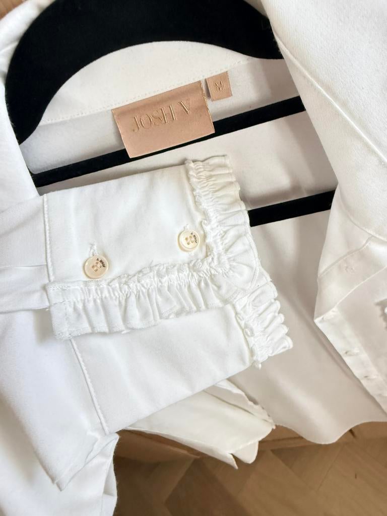 Josh V witte blouse maat M, Kleding | Dames, Verzenden, Zo goed als nieuw, Maat 38/40 (M), Wit