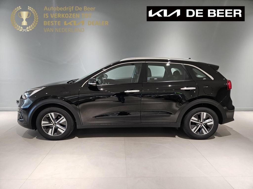 KIA Niro 1.6 GDi Hybrid 141pk DCT6 DynamicLine, Automaat, Gebruikt, Leder en Stof, Zwart