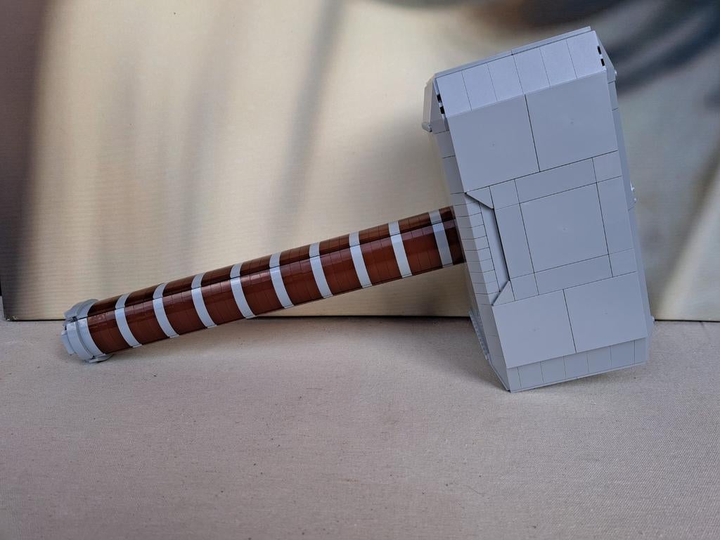 LEGO MOC Thor's Hammer Mjolnir - Uniek Bouwwerk, Ophalen of Verzenden, Zo goed als nieuw, Lego
