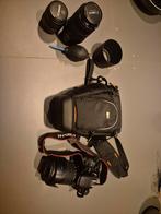 Canon EOS 77D + 3 lenzen (18-55, 18-135, 70-300 USM) + tas, Spiegelreflex, Canon, Ophalen of Verzenden, Zo goed als nieuw