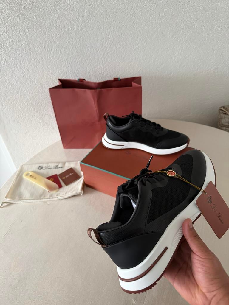 Loro Piana Weekend Walk sneakers maat 44, Zwart, Nieuw, Ophalen of Verzenden, Sneakers of Gympen