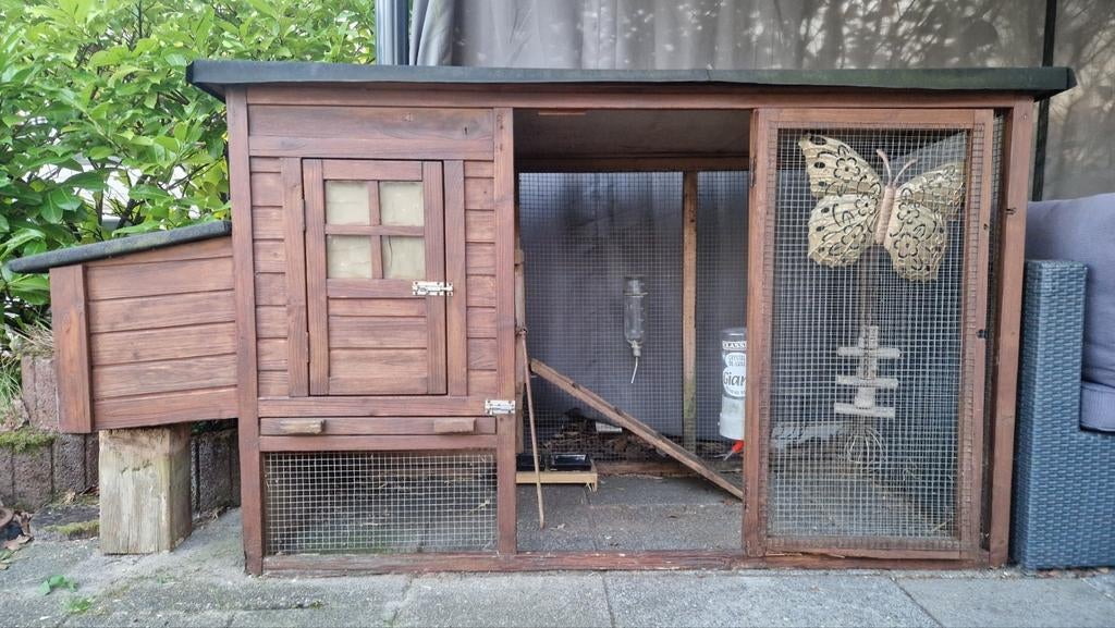 Groot konijnenhok in goede staat!, Ophalen, 90 cm of meer, Hok, 110 cm of meer