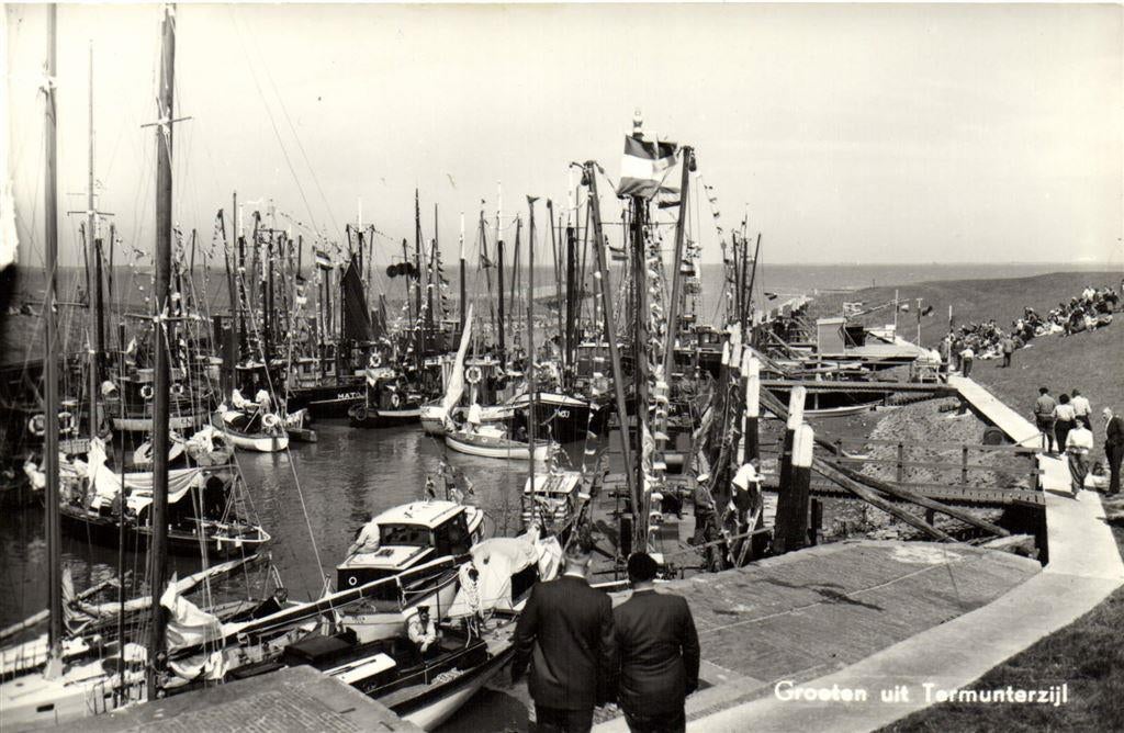 Groeten uit Termunterzijl - haven - ongelopen, Ophalen of Verzenden, Voor 1920, Ongelopen, Noord-Brabant