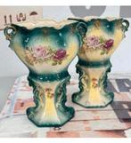 2x Antiek 1950 franse Vaas Vazen Barok Barrok Porselein, Ophalen of Verzenden