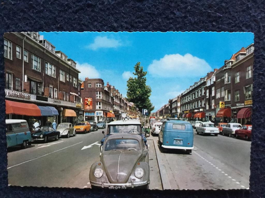 Oude ansicht Rotterdam-Z Groene HilledijkVW kever, busje, Ophalen of Verzenden, 1960 tot 1980, Ongelopen, Zuid-Holland