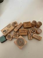 Stempels+stempelkussen, Hobby en Vrije tijd, Stempelen, Ophalen of Verzenden, Gebruikt, Houten stempel