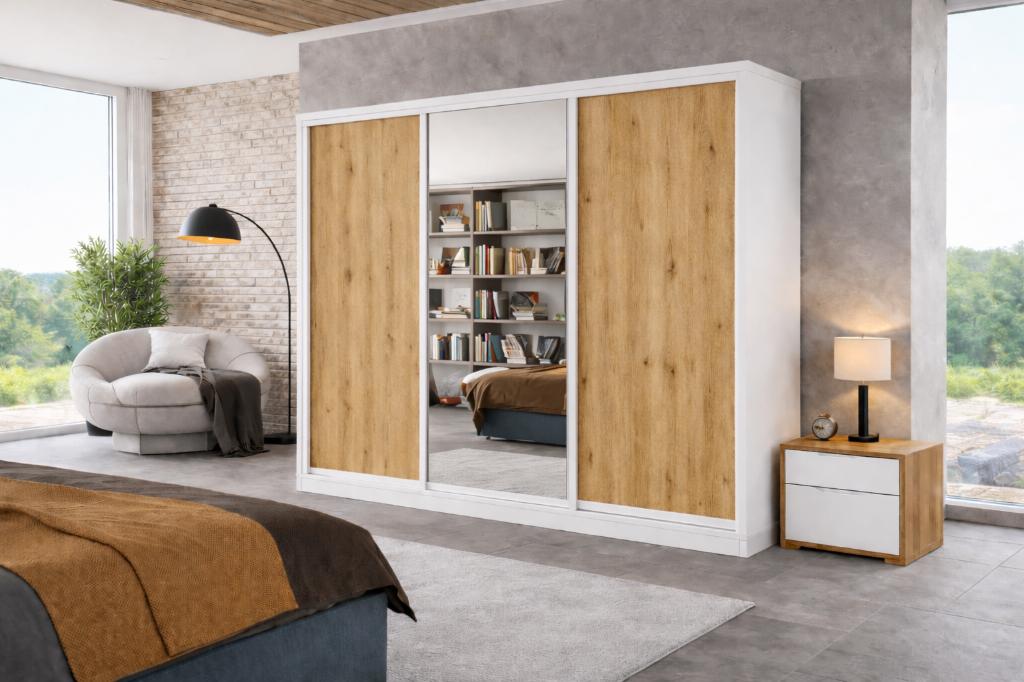 KLEDINGKAST MET TRANSPORT EN MONTAGE, Met deur(en), Nieuw, 200 cm of meer, Verzenden