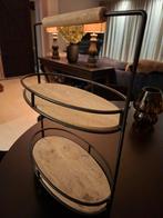 Riviera Maison Etagère - Zwart metaal met hout, Huis en Inrichting, Woonaccessoires | Etagères, Ophalen