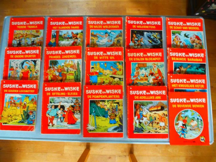 16 losse nummers Suske en Wiske, Boeken, Stripboeken, Gelezen, Meerdere stripboeken, Ophalen of Verzenden