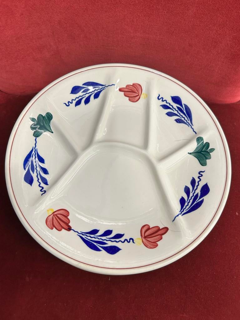 6 Boerenbont fondue/bbq borden - deze week €20,00, Huis en Inrichting, Keuken | Servies, Gebruikt, Div, Ophalen of Verzenden, Bord(en)