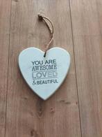 bordje met tekst, Ophalen of Verzenden, Zo goed als nieuw