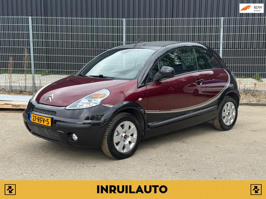 Citroen C3 Pluriel 1.4i Charleston|NAP|1eig|Trekhaak|Leder, Auto's, Voorwielaandrijving, 15 km/l, Zwart, 4 stoelen