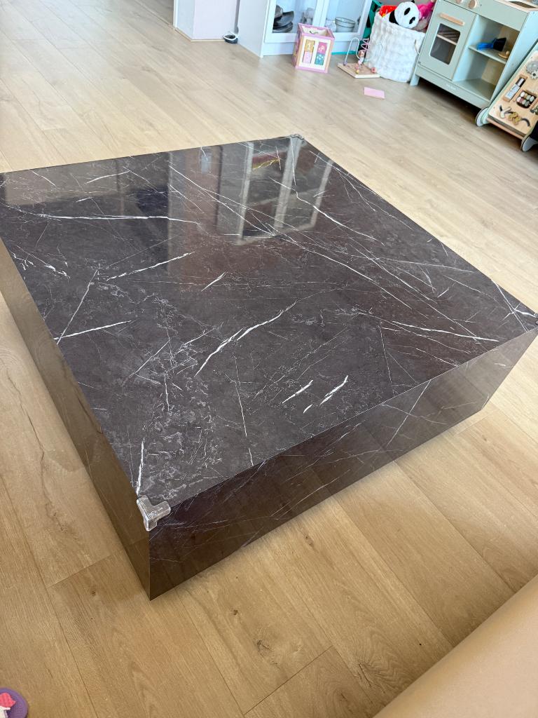 Salontafel marmer, Huis en Inrichting, Tafels | Salontafels, Ophalen, 100 tot 150 cm, 50 tot 100 cm, Zo goed als nieuw
