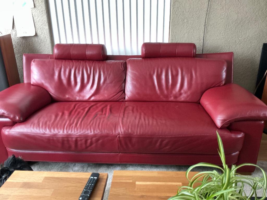 Bank, Huis en Inrichting, Ophalen, Gebruikt, Tweepersoons, Rechte bank