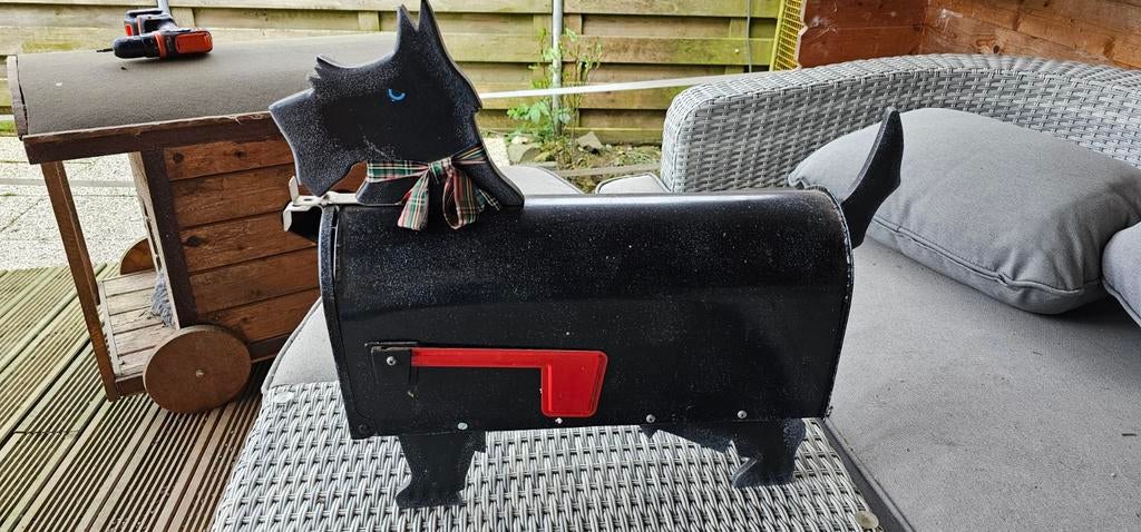 Brievenbus Schotse Terriër, Ophalen of Verzenden, Gebruikt, Kunststof