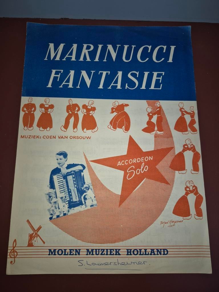 Marinucci Fantasie, Coen van Orsouw, accordeon solo, Ophalen of Verzenden, Accordeon