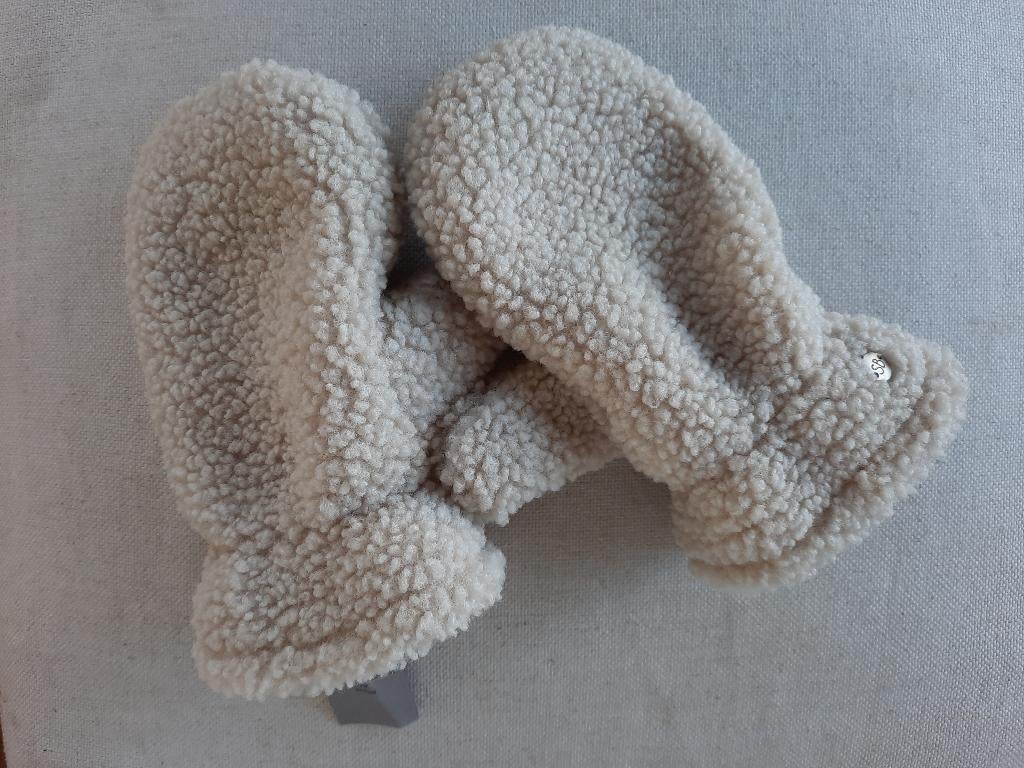 Sissi-Boy teddy wanten ecru maat S/M, Kinderen en Baby's, Babykleding | Mutsen, Sjaals en Wanten, Ophalen of Verzenden, Sissy Boy