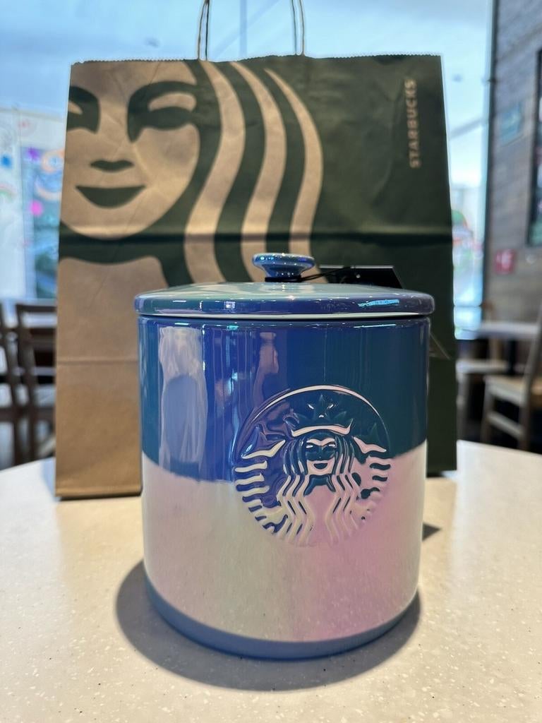Starbucks Easter cookie jar. Nieuw/New., Nieuw, Ophalen of Verzenden, Glas, Overige stijlen
