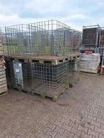 Ibc Metalen gaasbakken op kunstof pallet  - Diverse maten, Gebruikt, 100 cm of meer, 60 cm of meer, Ophalen of Verzenden