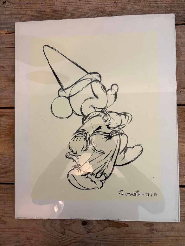 Ers/Printdruk Walt Disney ‘Mickey Mouse’ 40x50 cm., Ophalen of Verzenden