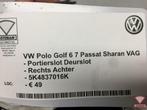 vw golf 6 vag portierslot deurslot rechts achter 5k4839016k, Gebruikt, Volkswagen, Volkswagen AG, Achter