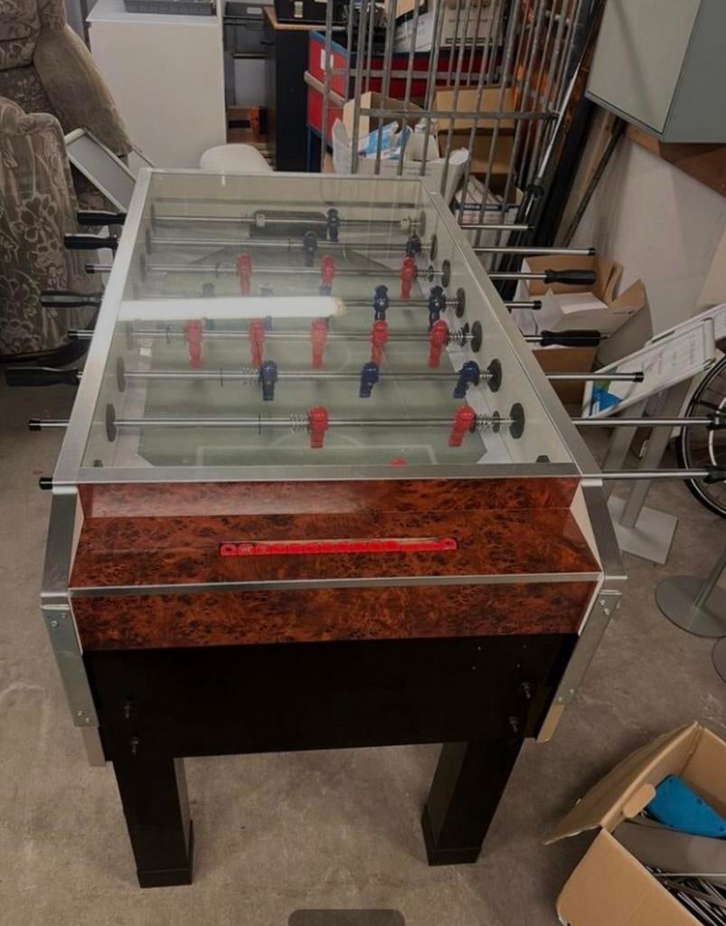 Gardano voetbaltafel met glasplaat - Mancave plezier!, Ophalen, Gebruikt
