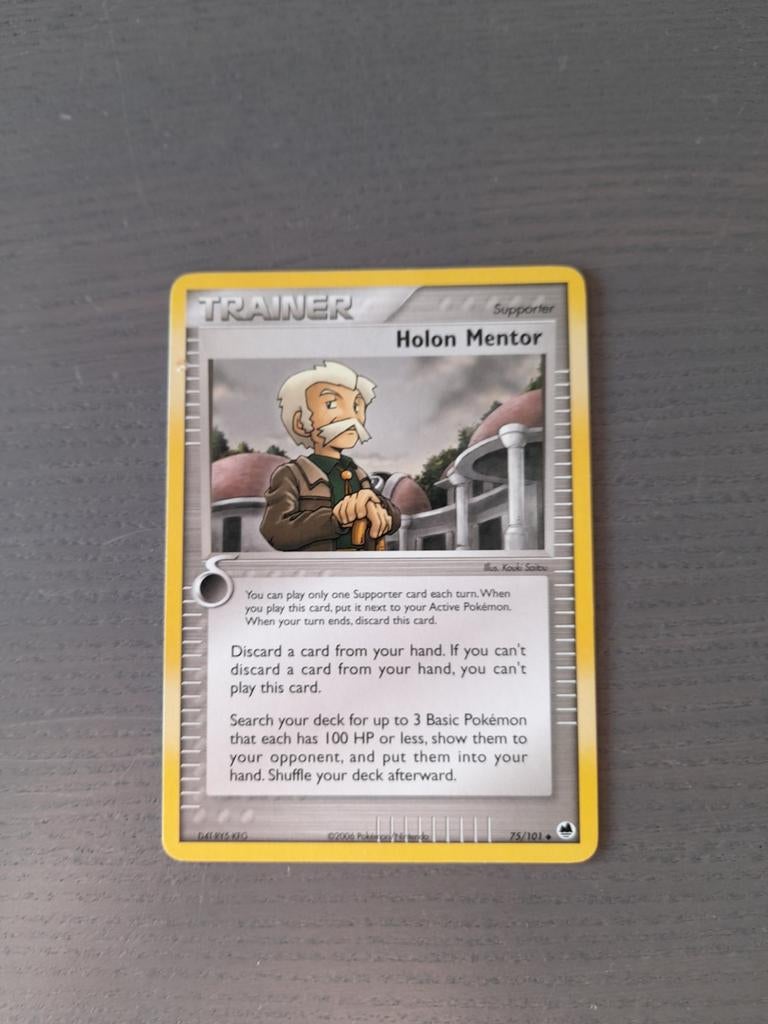 2006 dragon frontiers 75/101 holon mentor, Ophalen of Verzenden, Gebruikt, Losse kaart