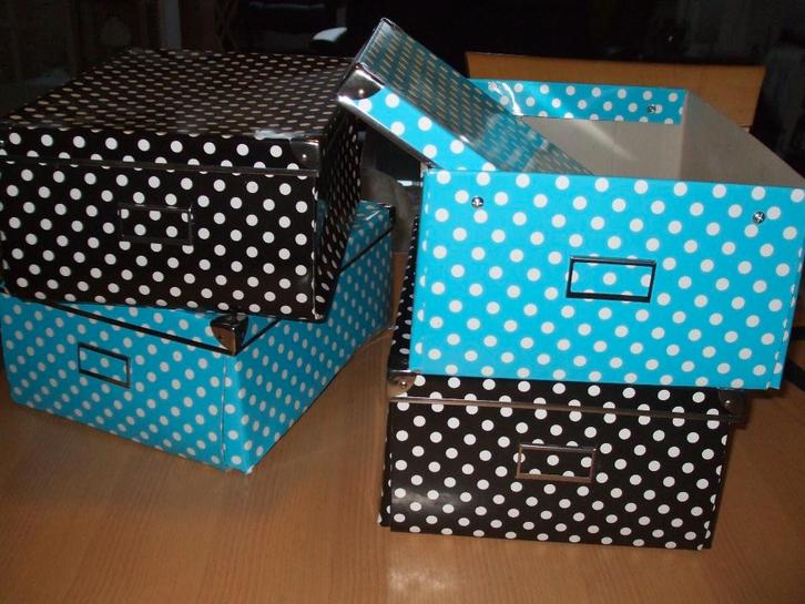 Te koop leuke opbergdozen., Verzamelen, Overige Verzamelen, Zo goed als nieuw, Ophalen