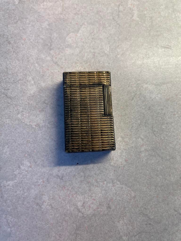 Vintage S.T. Dupont Aansteker - Goudkleurig, Ophalen of Verzenden, Gebruikt, Aansteker