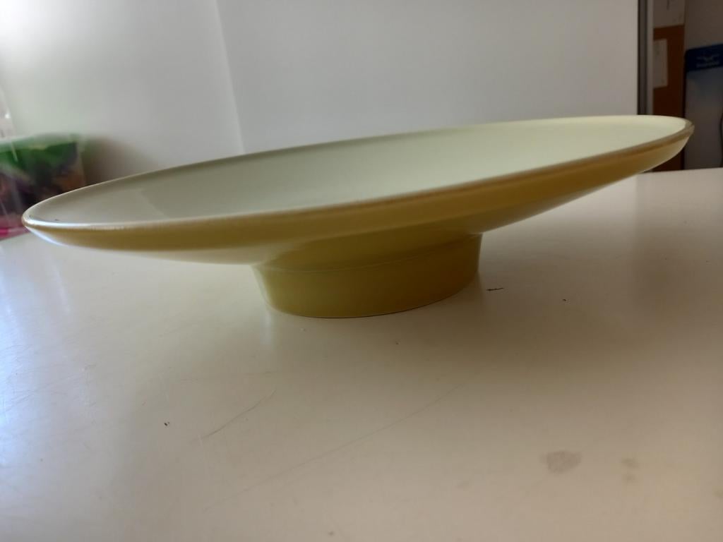 Vintage Taartplateau / Taartschaal op Voet Jaren '60, Ophalen of Verzenden, Zo goed als nieuw, Overige stijlen, Schaal of Schalen