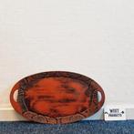 Art Nouveau Stijl Handgesneden Dienblad, Gebruikt, ., Ophalen of Verzenden, .