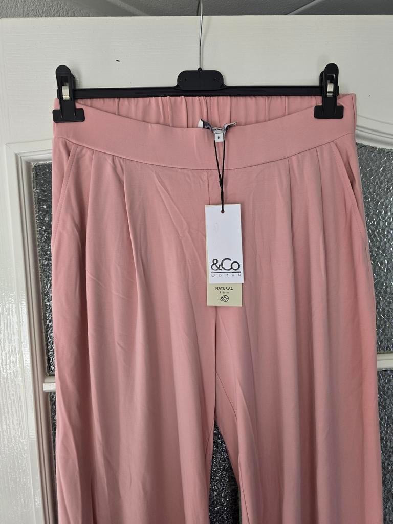 Nieuw &co woman andcowoman and cowoman M roze wide leg, Ophalen of Verzenden, Nieuw, Roze, Lang