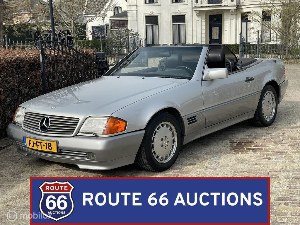 Mercedes-Benz SL 300 | 1992 | Route 66 Auctions, Auto's, Overige carrosserieën, Zwart, Mercedes-Benz, Bedrijf