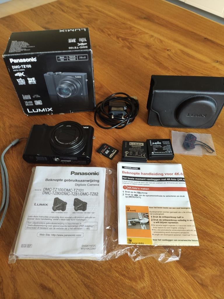 Panasonic Lumix DMC-TZ100 met 10x zoom + extra's, 67 clicks!, Ophalen, Zo goed als nieuw, Overige Merken, 8 keer of meer
